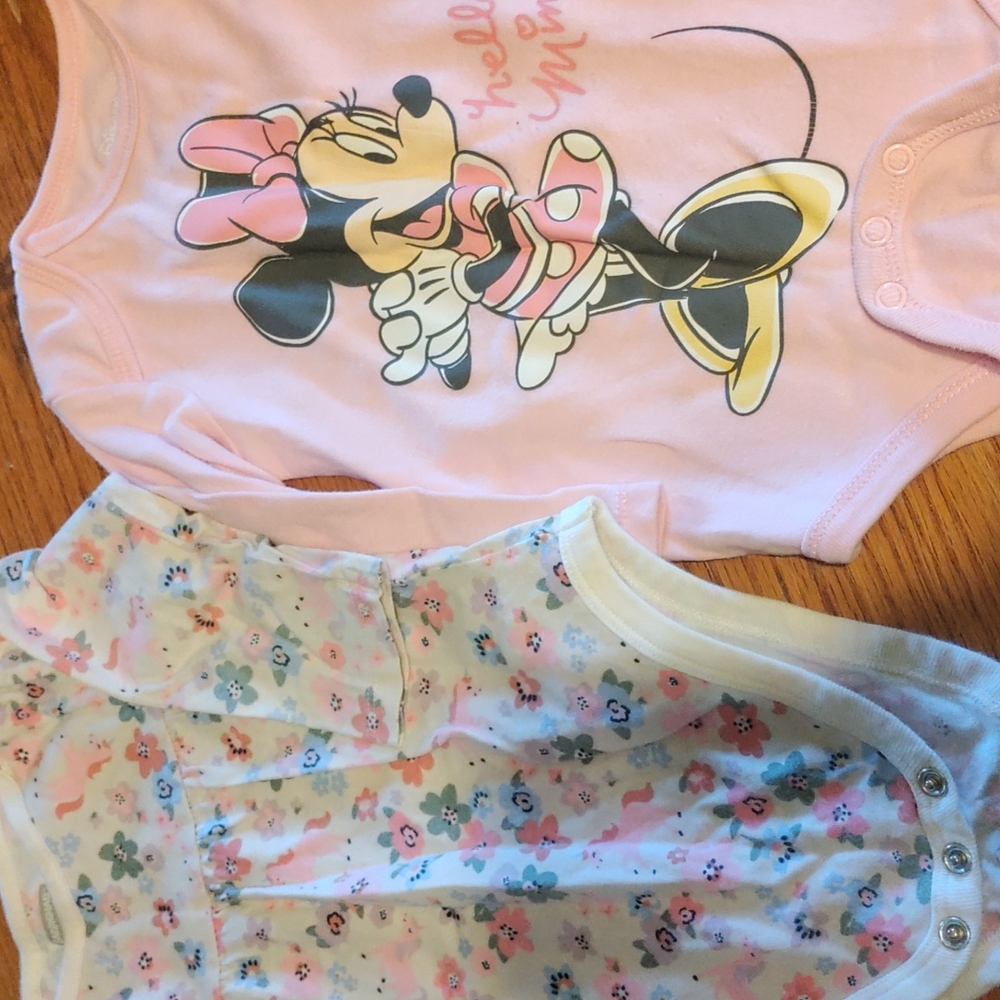 Two long sleeved onesies